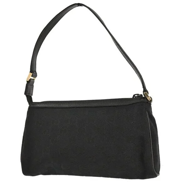 Gucci Black Canvas GG Abbey D Ring Handbag 145750 002404 155675 - Picture 2 of 10